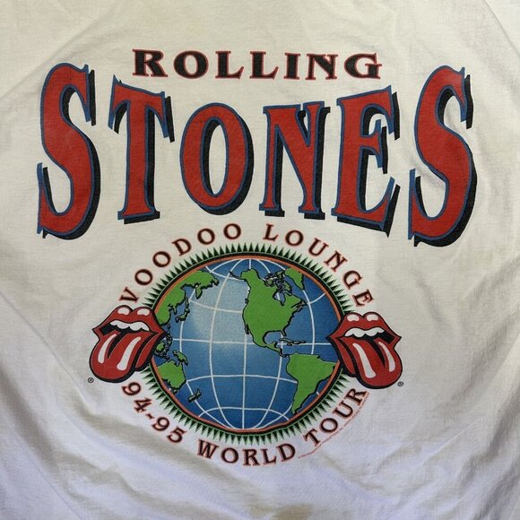 Vintage Rolling Stones 1994-95 VooDoo Lounge World Tour XL Shirt READ - Picture 3 of 9